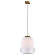 Lámpara Colgante Lumineca Nonseum 33x40 Cm Blanco Y Bronce