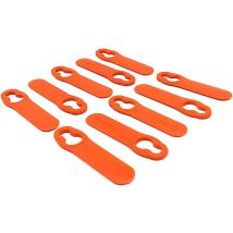 Stanley Rasenmäherblätter BEMWH551 – 10 Stück – Hochwertiger Stahl – Einfacher Wechsel – Effizientes Design