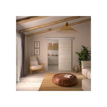 Porte Coulissante Optimum Chêne Blond H 204 X L 73 X Ép 3,8 Cm