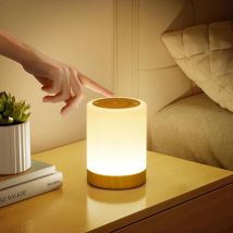 Berührungsempfindliche Nachttischlampe Mit Einstellbarer Helligkeit, 4 Modi Und 256 Rgb-farben, Led-nachtlicht Für Kinder, Usb-aufladbare Stilllampe, 