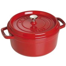 Staub Cocotte 26 Cm Cereza Fundición Esmaltada