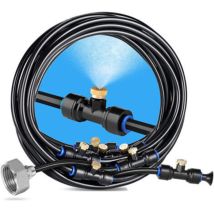 Système De Brumisation De Brouillard, Brumisateur Terrasse Exterieur Pour Jardin Avec 25mm Adaptateur, Brumisateur Eau Refroidissement Pour Patio (
