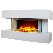 Chemin'arte - Chimenea Eléctrica Blanca 2000w - Lounge Medium Blanc