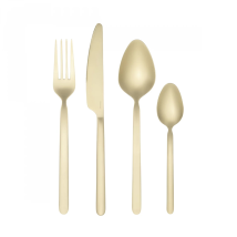 [gebraucht] B-ware Blomus Stella Besteckset Champagne 16 Teilig Besteck Messer Gabel Küchenset