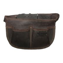 Abgerundete Nageltasche Leder Mit Gürtel 2 Fächer Dimos 205736