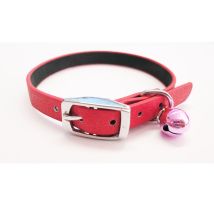 Rotes Katzenhalsband mit Glocke – 30 cm – glänzendes Finish – GNCPETS