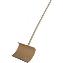 Pala da neve SUNWOOD – 2408972558 – Neve Legno Pala professionale con gambo curvo 150 cm – Superficie laccata, bordo in alluminio