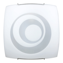 Plafón 1xe27 Ganchos Alambre Acero Placa Cristal Blanco E Energy Galatea