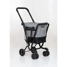 Carro de compra plegable Easy Go – Dimensiones: 36 x 47 x h. 102 cm – Capacidad máxima de carga – Ideal para compras diarias