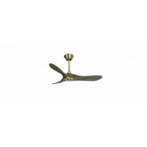 Ouray De Klassfan Ventilateur De Plafond Et Destratificateur Moteur Dc Laiton Pales Bois Noir 10 À 20 M² Ouraydc5p7gr106