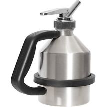 Recipiente dosificador de seguridad de acero inoxidable 1.4301 – 1 litro – Grifo de dosificación – Cortallamas integrado