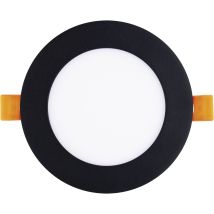 Led Spot - Einbaustrahler 9w 3000k Warmweiß Ohne Led-punkte - Led Deckenspot Ø 120mm, Schwarz 230v