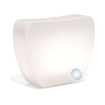Tekcnoplast - Blumenkübel Led 57x31 Cm 80 Höhe Mod. Heart Led 30 Mit Weiß Lampe
