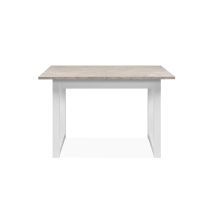 Tavolo Rettangolare Allungabile Houston80b Cashmere E Bianco 120x80x75h