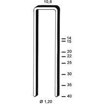 Alsafix - Klammern Type Gb 30 Mm Aus Stahldraht Verzinkt (5000 Stück)