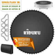Kiduku Trampolin Sprungtuch Ø 366 Cm / 72 Ösen Ersatz Sprungmatte Uv-beständig & Wetterfest Zubehör Ersatzmatte Garten-trampolin Trampolinsprungtuch 