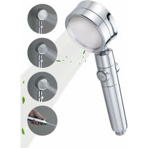 Activated Carbon Filter Shower Head 360° Rotatable Shower Head Water Saving And Pressure Boosting Shower Head 3-spray Shower Head With On/off Switch 
