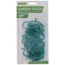 Kinzo Pflanzenclips 50 Stück – strapazierfähiger PE-Kunststoff – 2,8 x 0,1 x 4 cm – wiederverwendbar – ideal für Tomaten, Bohnen, Kletterpflanzen