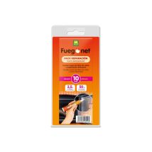 Cordón de fibra de vidrio Masso 2,5m – Diámetro 10mm – Pegamento refractario 50ml – Junta alta temperatura