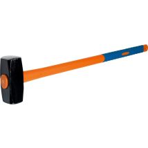 Maza Cuadrada 4 Kg – Mango de fibra de vidrio y elastómero – Acero forjado – Herramienta de demolición y construcción