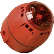 Kombi-signalgeber Led Chiasso Razor Rot Blitzlicht, Dauerton 12 V/dc, 24 V/dc 100 Db - Compro