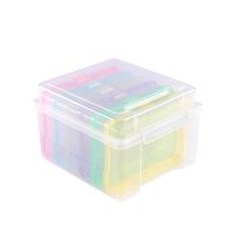 Vaessen Creative Organizer Armadio Da 21 X 18,5 X 14 Cm - 6 Scatola Trasparente Da 17 X 12 X 3 Cm - Portaoggetti Con Coperchio – Per Artigianato, 