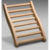 Schienale Comfort Per Sauna A Vapore Francia Sauna - Supporto Ergonomico Per Schienale In Legno - 43 X 63 X 9 Cm