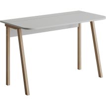 Mesa Escritorio 75x120x60 Blanco – MDF Lacado – Melamina – Ideal para Oficina y Estudio