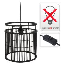 H&s Collection - Lampara Colgante Negra