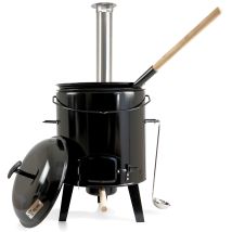 Bbq-toro - Cañón Esmaltado Goulash Con Tapa, Hervidor 17l Y Sartén