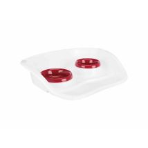 Comedero Para Perro Trixie Blanco Plástico 250 Ml 300 Ml 46 × 11 × 30 Cm