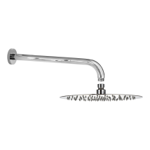Set De Ducha Redondo Rociador De 25 Cm Brazo De 35 Cm Tecom Kitsof2cr