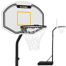 Gymrex - Canestro Basket Regolabile + Base Tabellone Pallacanestro Impermeabile 190-260cm