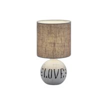 Lampe De Table Esna 40w Attacco Piccolo E14 Ce'ramique Materielle Blanche Couleur R50661025