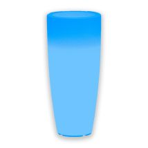 Leuchtende Vase Stilo Round Bright, Mit Led Dekoration Für Den Außeneinsatz 'made In Italy' -blau / Ø 40 Cm / Mit Kabel