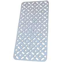 Tappeto antiscivolo per vasca 36x72 cm in PVC Bianco – Bronzo