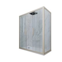 Box Doccia 75x150 2 Ante Scorrevole H 200 Champagne Glam Duo