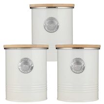 Typhoon - Living 3 Piece Storage Set Tea, Coffee & Sugar Cream