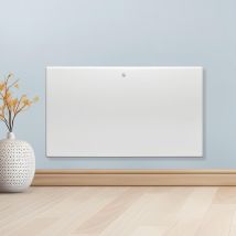 Futura - Purus 1200w Electric Heater Wall Mounted Panel Radiator With Thermostat Lot 20 White