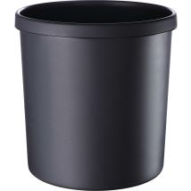 Cestino per Rifiuti 18 Litri – Plastica Nera Opaca – Resistente al Fuoco – Helit