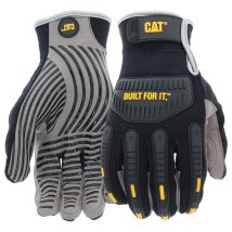 Cat Handschuhe Aus Synthetik Mit Silikon-griff Schwarz/grau L