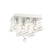Forum Lighting - Forum Spa Orlando Polished Chrome 220mm 4 Lamp Square Flush Ceiling Light - Spa-24468-chr