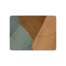 Alfombra De Terciopelo Curvas 1 45x75cm - Mercurio