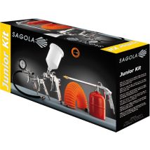 Sagola – Kit pistola pintar Junior – Aerógrafo completo para bricolaje y modelismo – Resultados profesionales