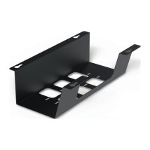 Pasacables BOXIT V Metal Negro 310mm – 120mm – Ideal para Organización de Cables en Oficinas y Hogares