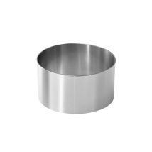 Molde emplatador inoxidable circular 6 x 4 cm – Acero inoxidable – Ideal para presentación de platos – IMF