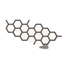 Sèche Serviette Radiateur-matisere - Grauer Heißwasser-handtuchtrockner, 422 Mm Hoch Und 711 Mm Breit - Watt - Hex422/711ypssk