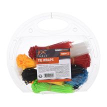Bridas multicolor – 1200 piezas – Plástico de alta calidad – Dimensiones: 0,25 cm x 15 cm