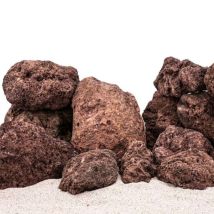 Aquarium Natursteine Lavastein Rot 1 Stück Größe Xxl 7,0-12,0 Kg