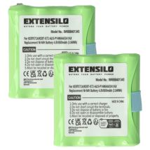 2x Replacement Battery Compatible With Motorola Tlkr T3, T4, T5, T50, T6, T60, T61, T7, T8, T80 Radio, Walkie-talkie (800mah, 4.8 V, Nimh) - Extensilo